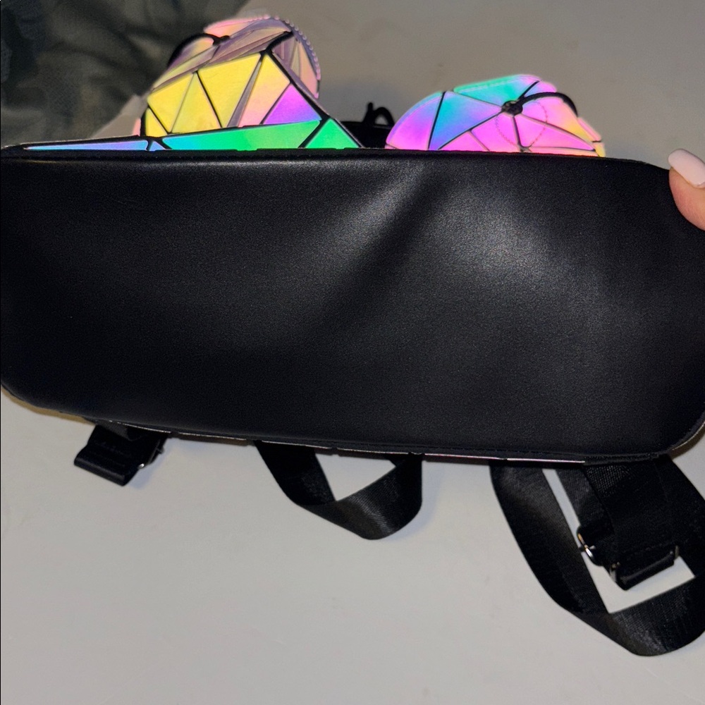 Backpack Geometric Luminous Fesign Adjustable Str… - image 8